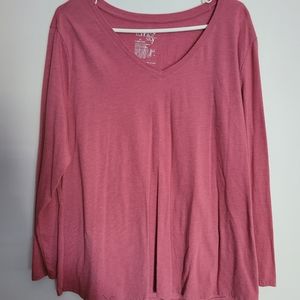 Terra & Sky long sleeve tee. 1X